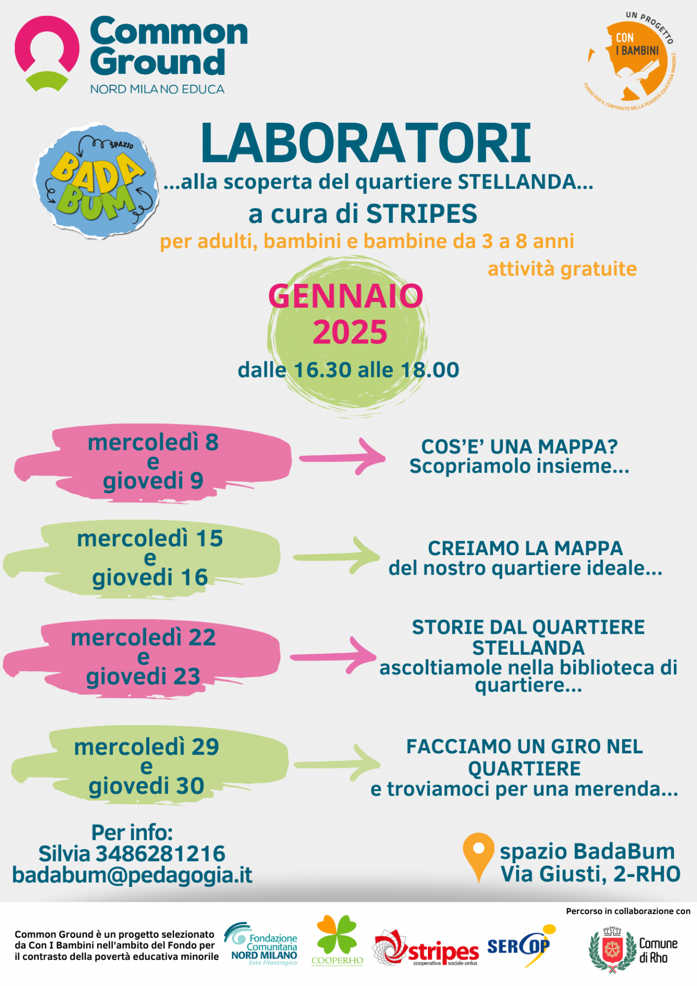 Laboratori... Laboratori ... alla scoperta del quartiere STELLANA a cura di STRIPES