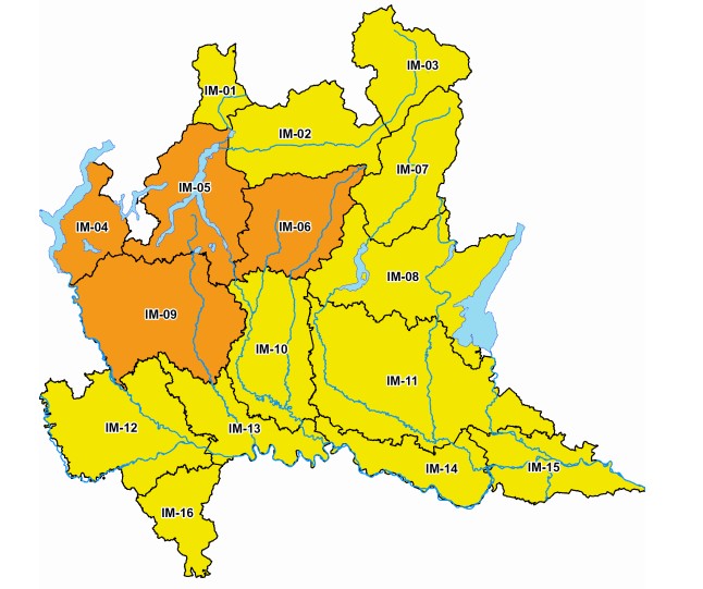 cartina regione  Lombardia 