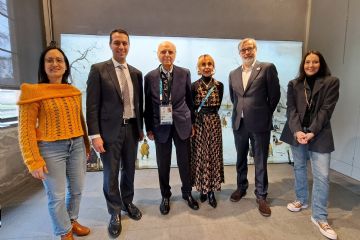 Nella foto da sinistra Valentina Giro, Andrea Orlandi, Mario Pescante, Michael Stibbe e Alessandra Borghetti