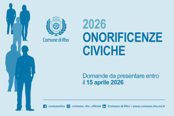 Locandina onorificenze 2026  sagome di persone in piedi