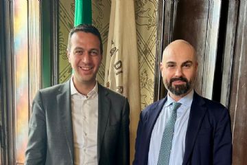 Nella foto il Sindaco Andrea Orlandi con il nuovo dirigente Paolo Catenaro