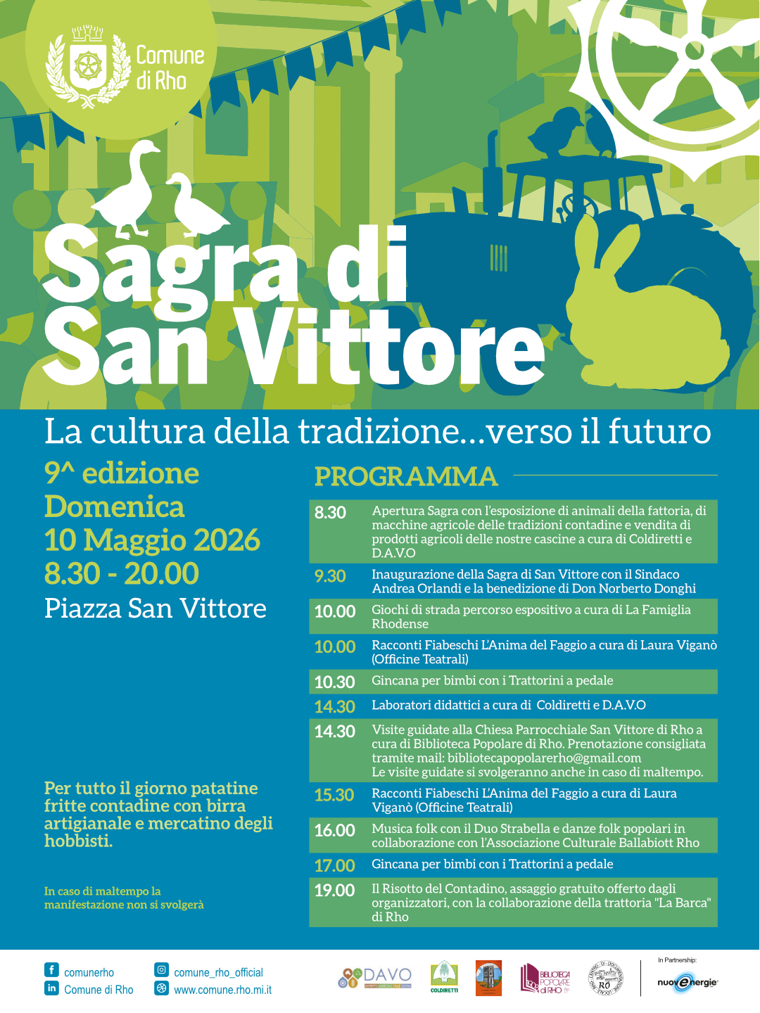 locandina con programma