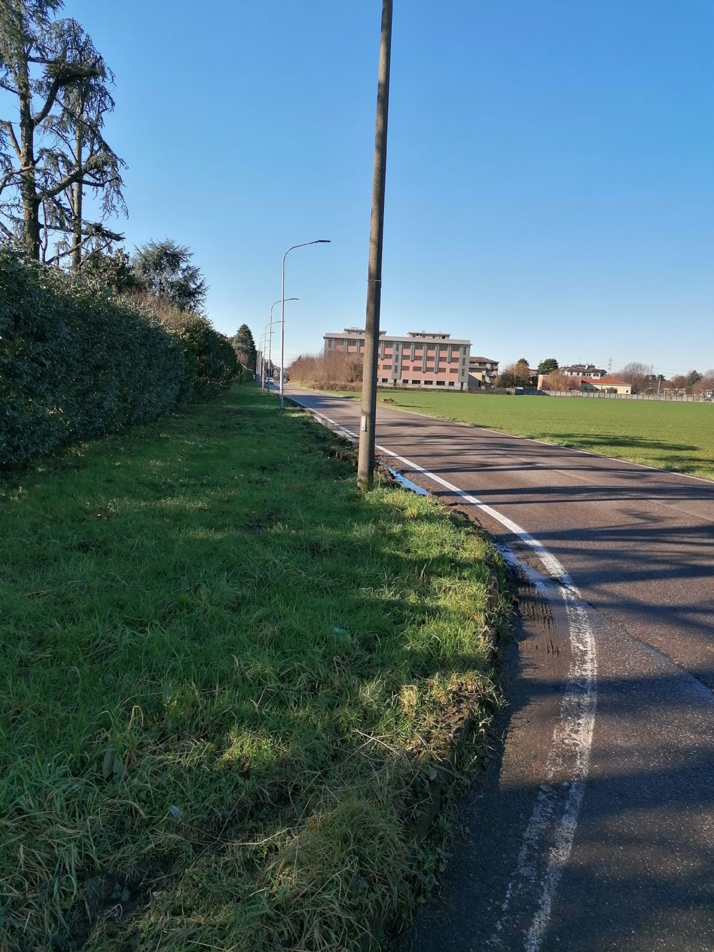 Pre lavori Pista ciclabile di via Ospiate