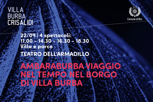 Grafica Villa Burba Crisalidi - Ambaraburba - viaggio nel tempo nel borgo di  Villa Burba