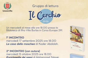 Locandina  dell'evento con titolo Il cerchio e indicati i due appuntamenti