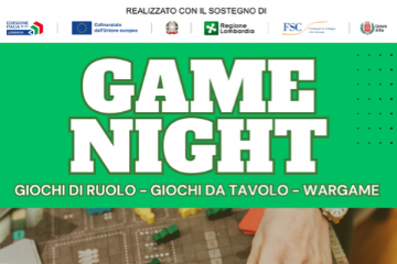 Game Night 12 dicembre dalle 21 allo Spazio Mast