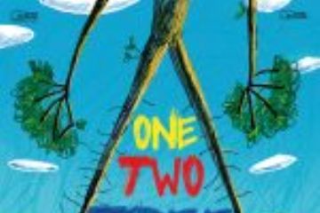 locandina  ONE TWO TREE due stivali che camminano attraverso le radici di un albero