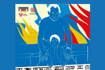 locandina disegno nonno e nipote èiccolo e sotto un cucchiaio