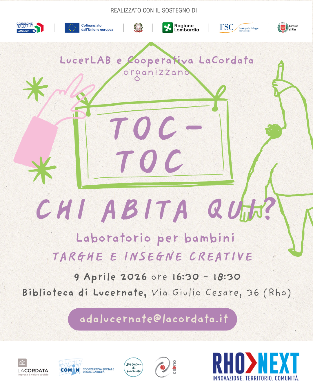 locandina descrittivo titolo TOC TOC chi abita qui?