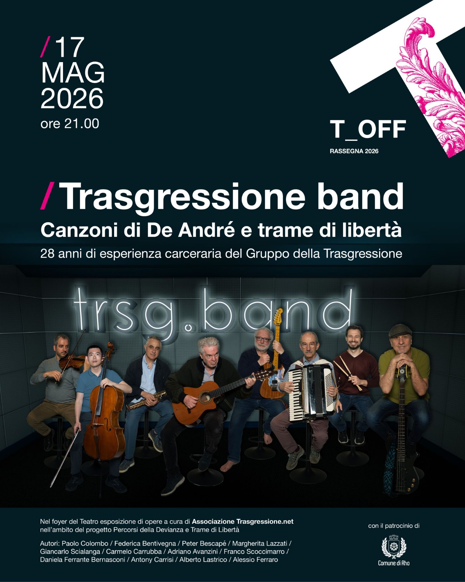 in foto componenti della Trasgressione band