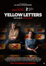 locandinadel film Yellow letters con i due protagonisti seduti 