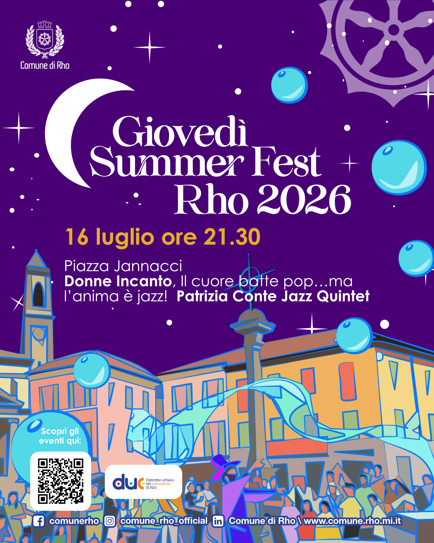 locandina programma spettacoli a Rho Donne IN Canto