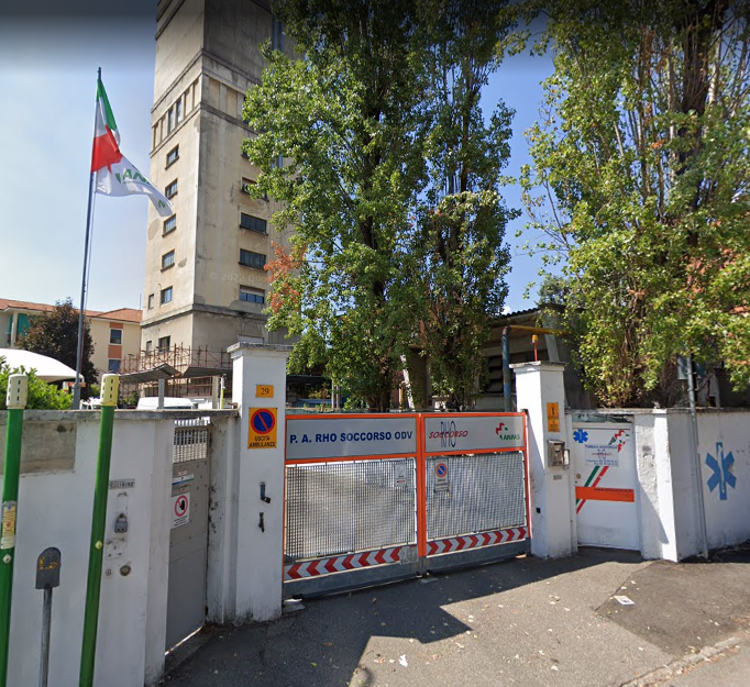 Nella foto la sede di Rho Soccorso in via Legnano 29