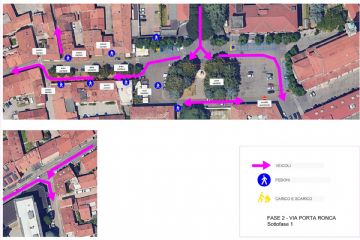 Fase 2 Piazza Visconti modifica assetto viabilità Porta Ronca
