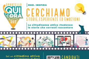 Locandina Rho, inspira. Cerchiamo Storie esperienze ed emozioni