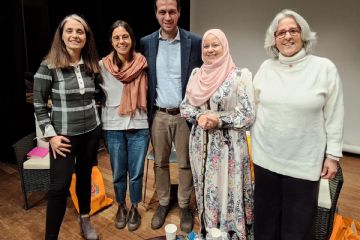 Da sinistra: Emanuela Parisotto, Giulia Ceccutti, Andrea Orlandi, Shireen Najjar, Dorit Alon Shippin