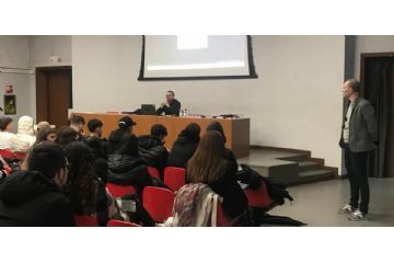 Paolo Bianchi a uno dei seminari organizzati all'IT Mattei