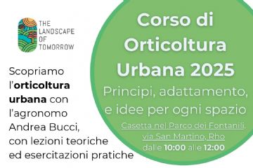 locandina evento Corso di orticoltura Urbana 2025. Principi, adattamento e idee per ogni spazio