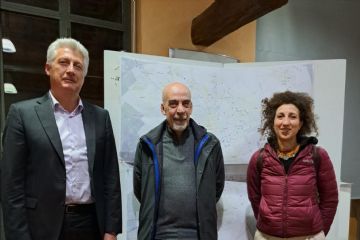 Da sinistra Mauro Barzizza, Luigi Fregoni e Paola Piacentini