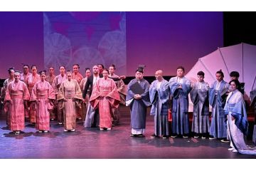 Nella foto una scena dell'opera "Madama Butterfly" proposta al Teatro Civico di Rh