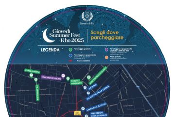 mappa dei parcheggi indicata sul volantino