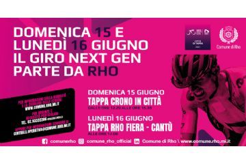 locandina domenica 15 e lunedì 16 giugno il giro next gen parte da Rho