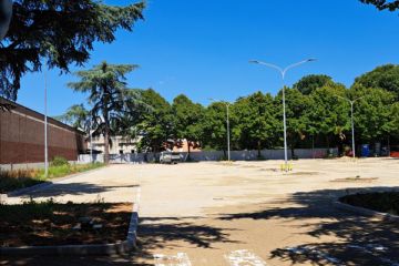 Nella foto il parcheggio Spugna di via Bersaglio appena ultimato
