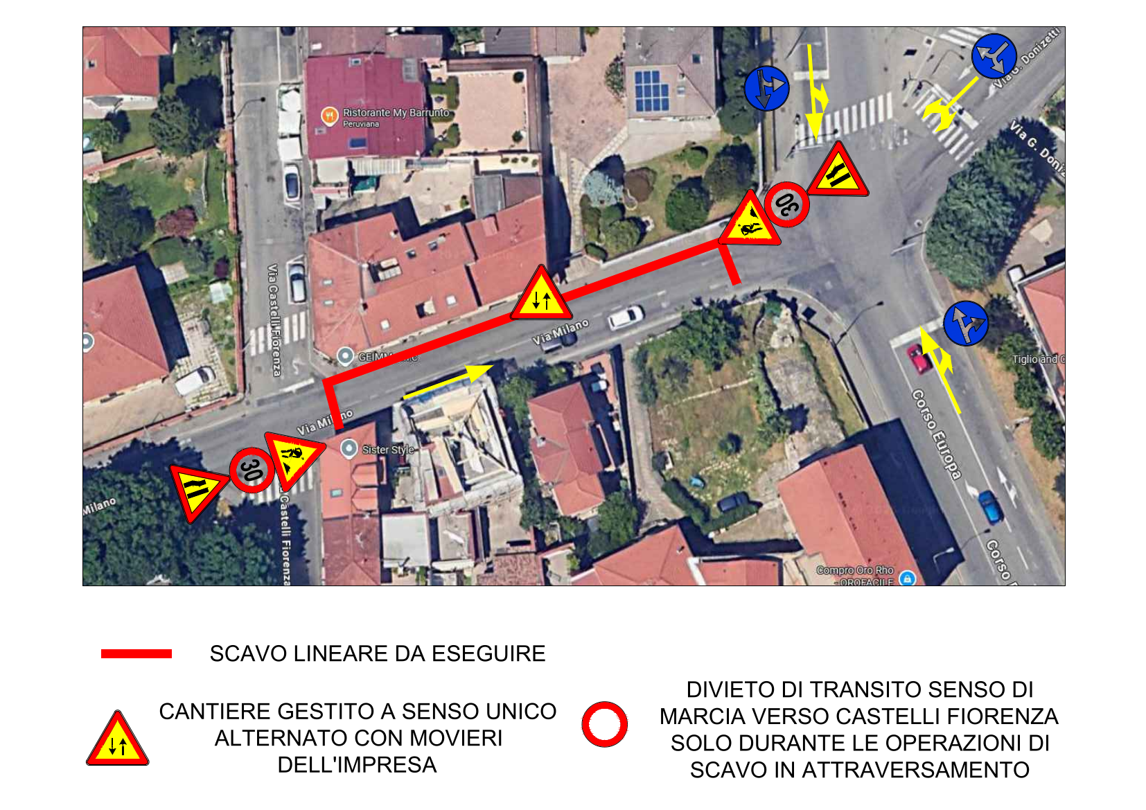 piantina dei lavori