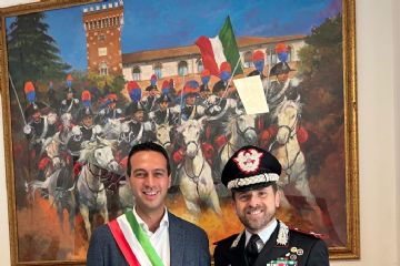  Sindaco Andrea Orlandi e il Generale di Brigata Rodolfo Santovito