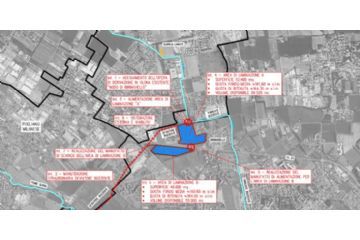 la mappa delle due vasche di laminazione