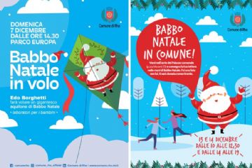 locandine Babbo Natale in Volo e Babbo Natale in COmune