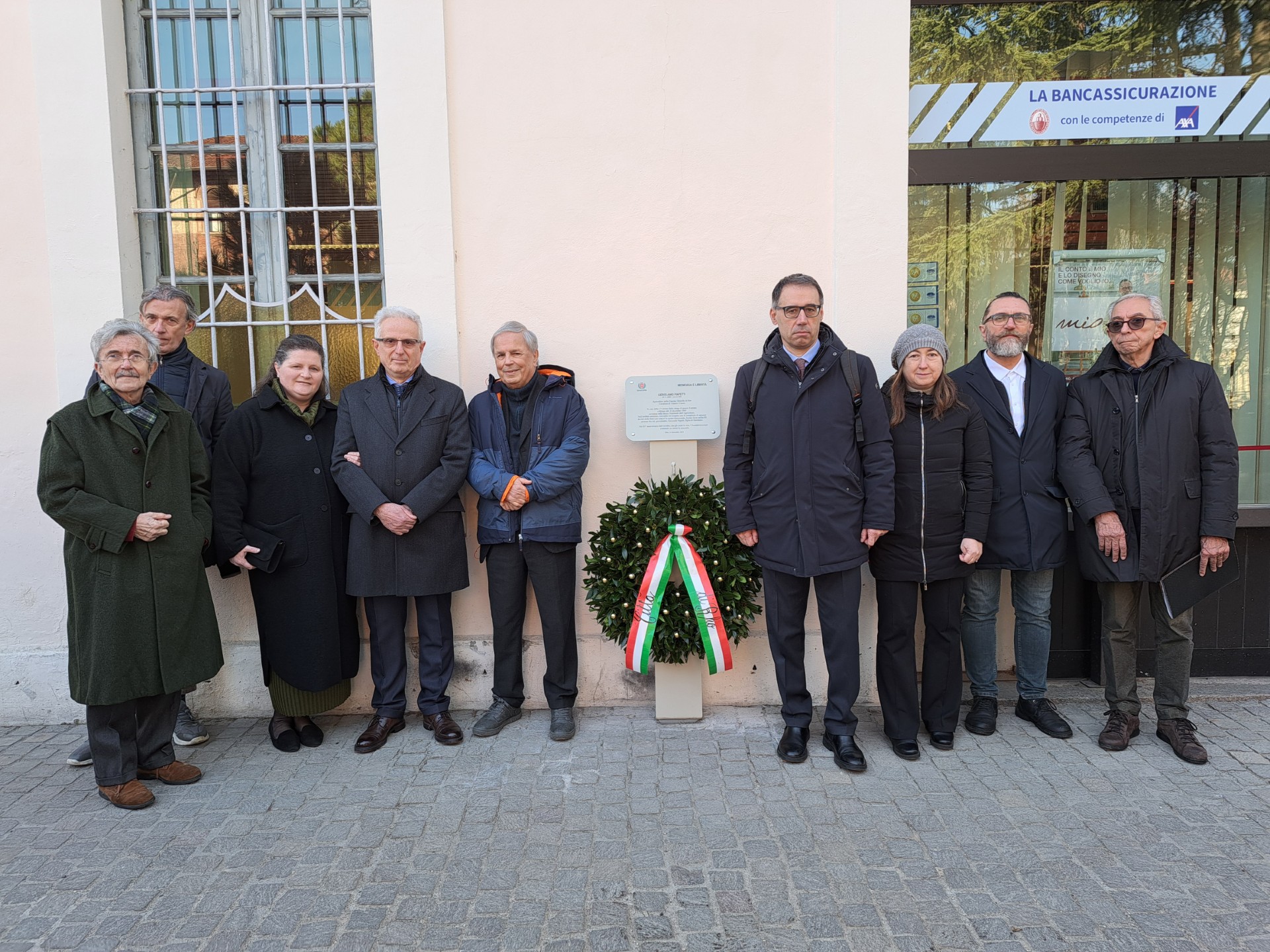 I partecipanti alla cerimonia