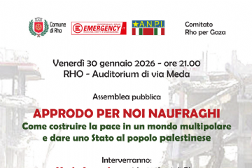 Locandina Approdo per noi naufraghi