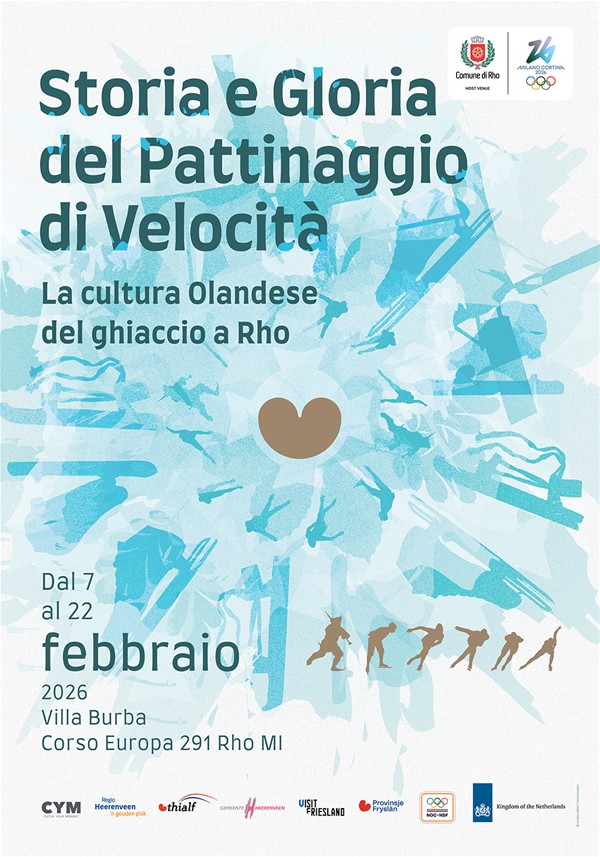 locandina Storia e Gloria del Pattinaggio di velocità - La cultura olandese del ghiaccio a Rho