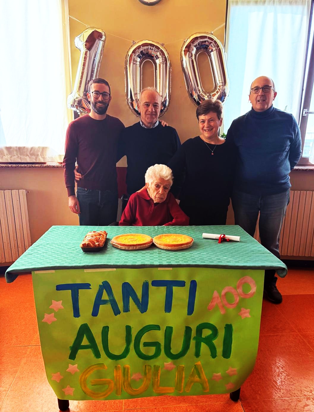 La signora Giulia che compie 100 anni