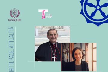 Locandina Riflessioni  foto  monsignor Mario Delpini e Cristina Arcidiacono