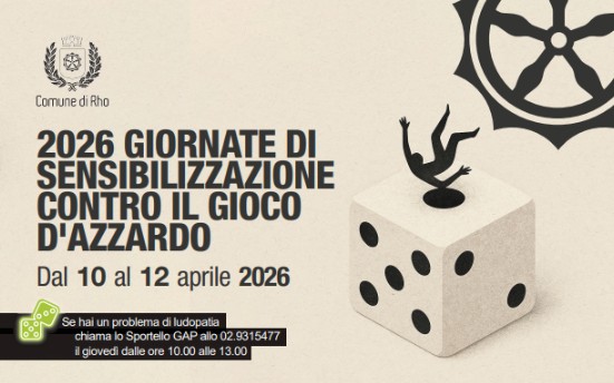 locandina giornata di sensibilizzazione contro il gioco d'azzardo dado