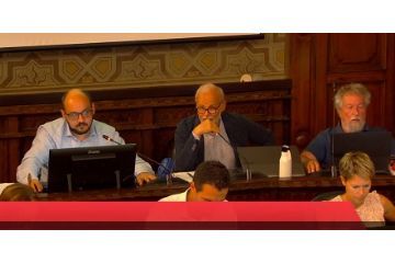 Nicola Violante durante il suo intervento in Consiglio Comunale