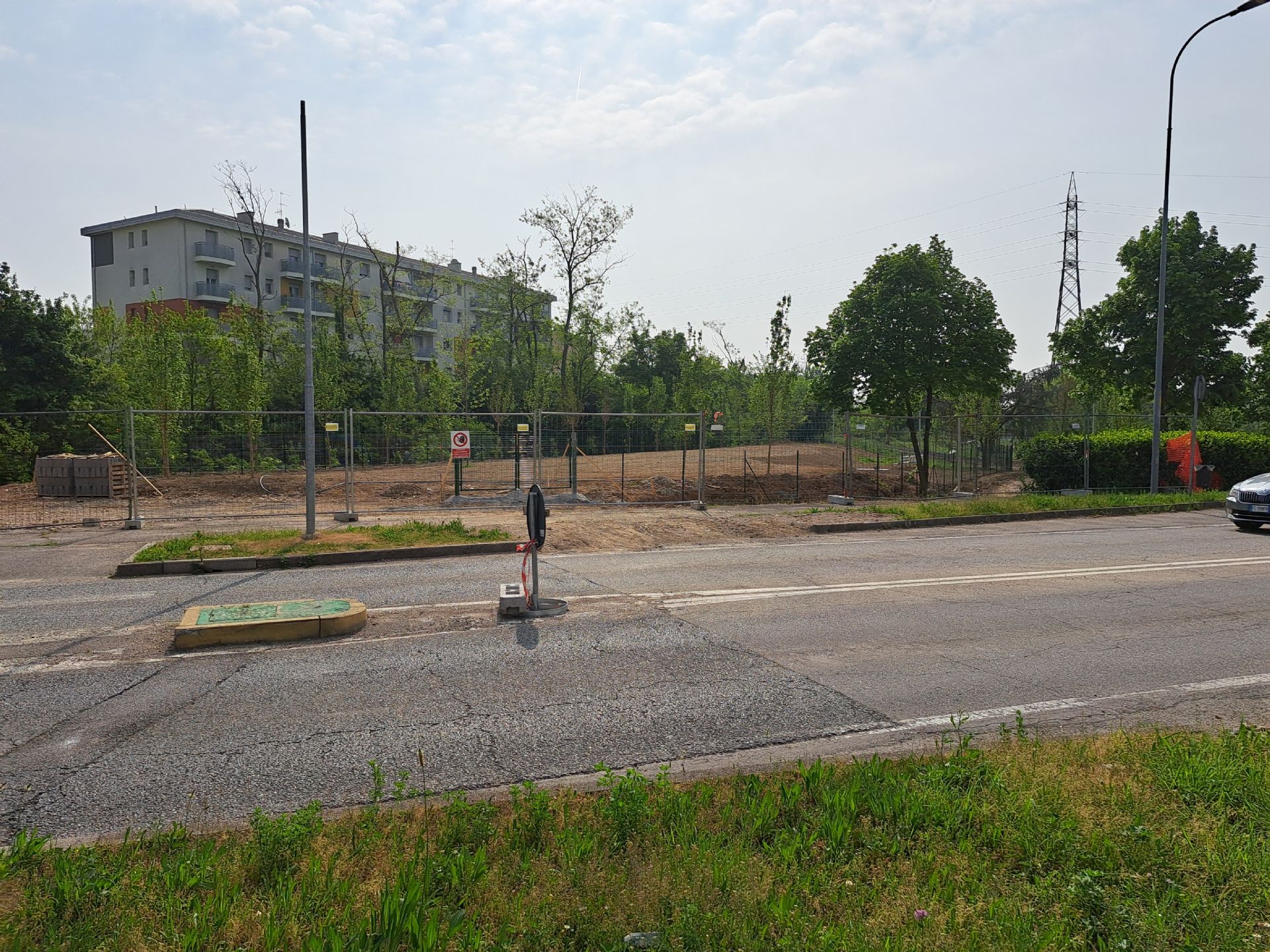 Nella foto il tratto interessato dal cantiere