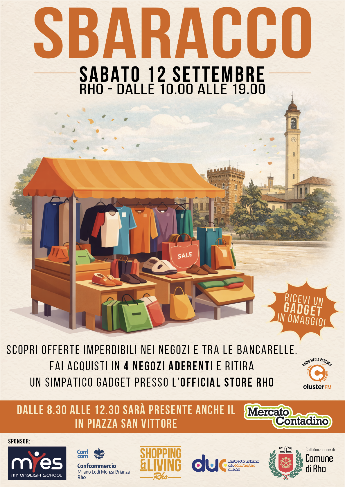 Locandina dell'evento "Lo Sbaracco" di sabato 12 settembre 2026.