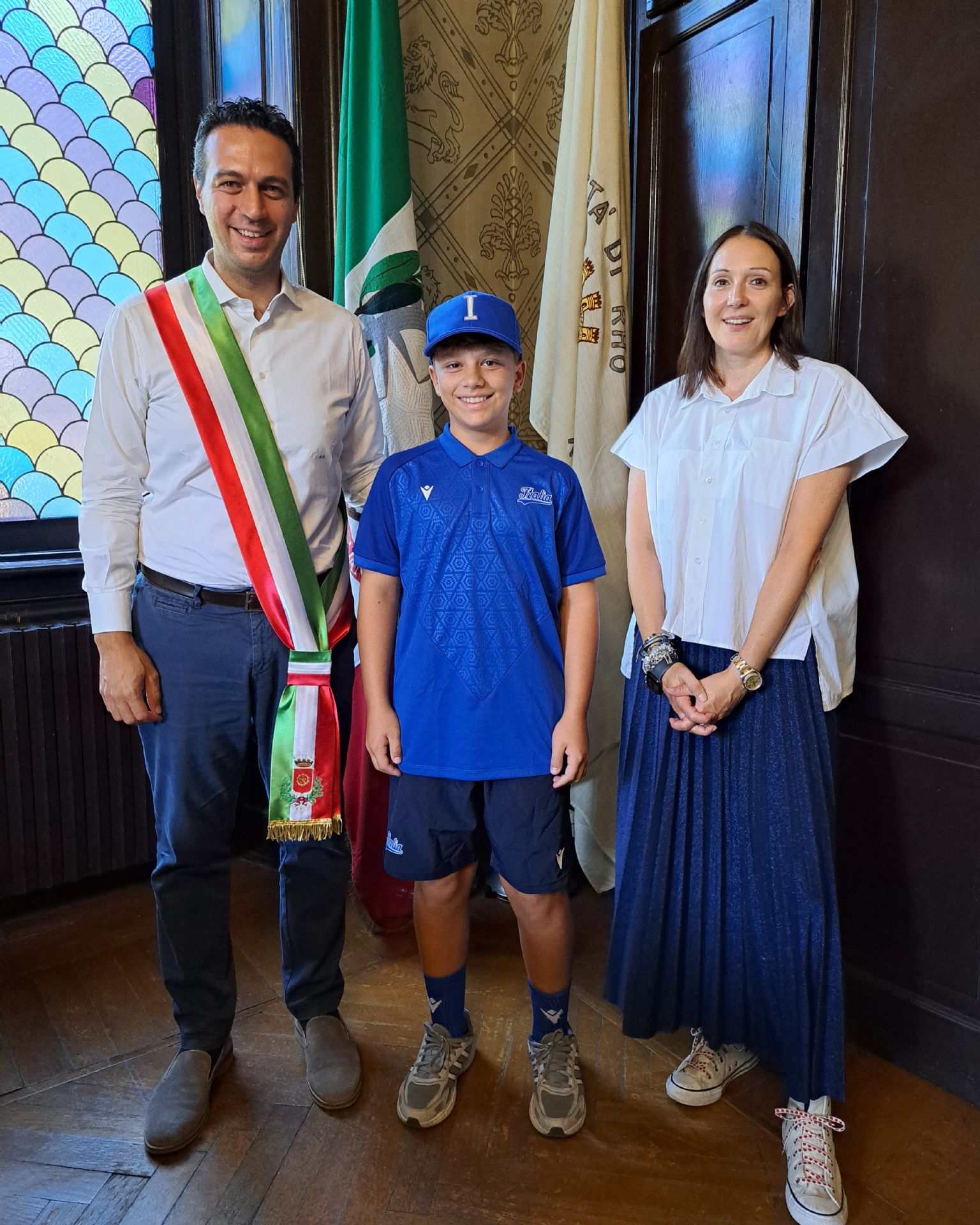 Andrea Orlandi con Alessio Viola e Alessandra Borghetti