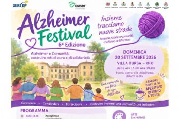 Locandina con programma Alzheimer festival 6*Edizione