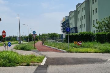 Pista ciclabile via Ospiate Lavori terminati