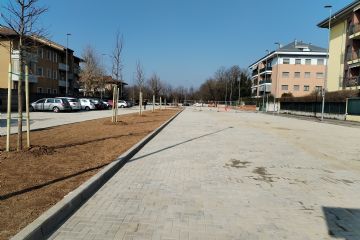 Parcheggio via Montenevoso - lavori terminati