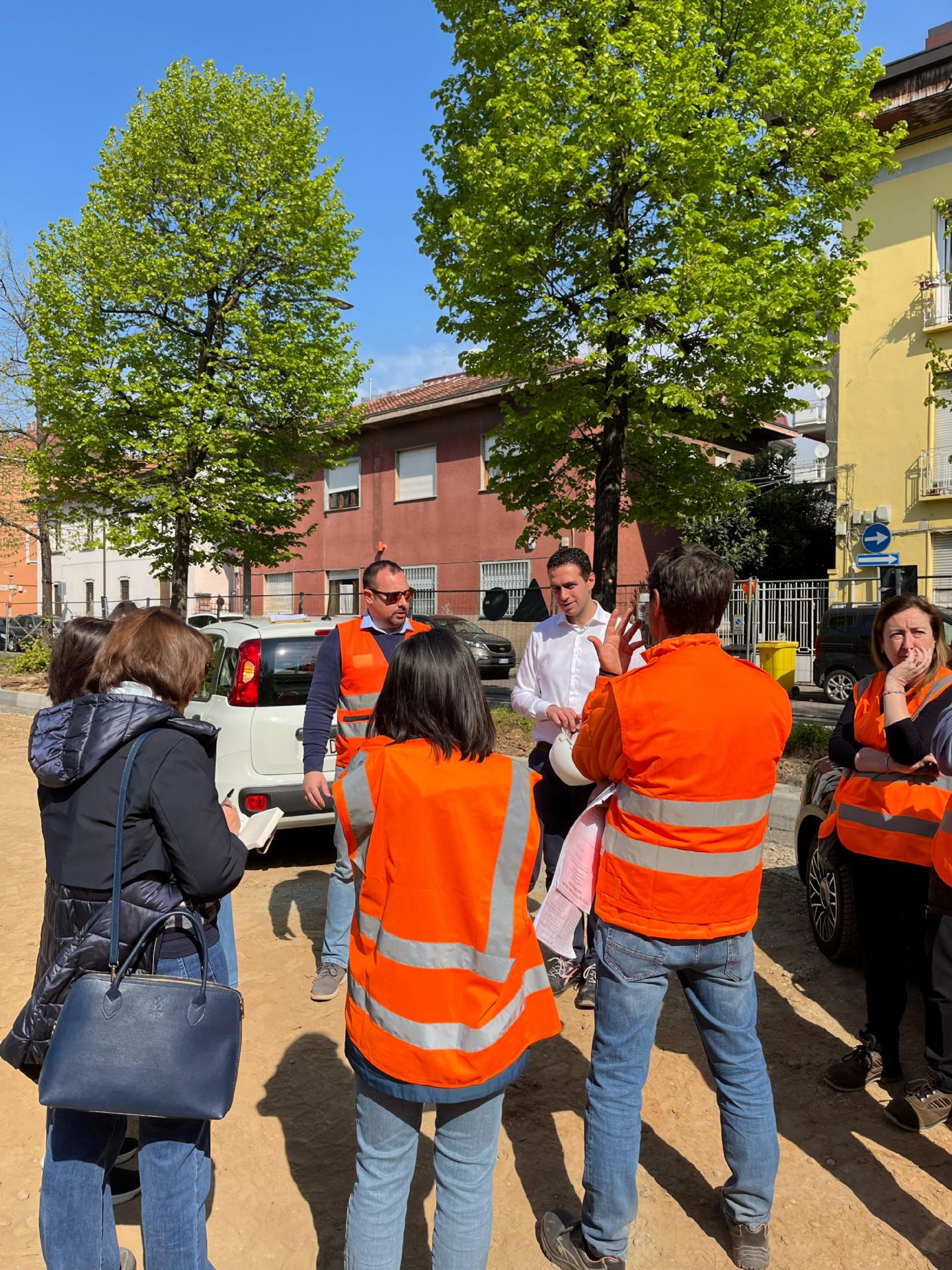 Giro cantieri del sindaco Andrea Orlandi