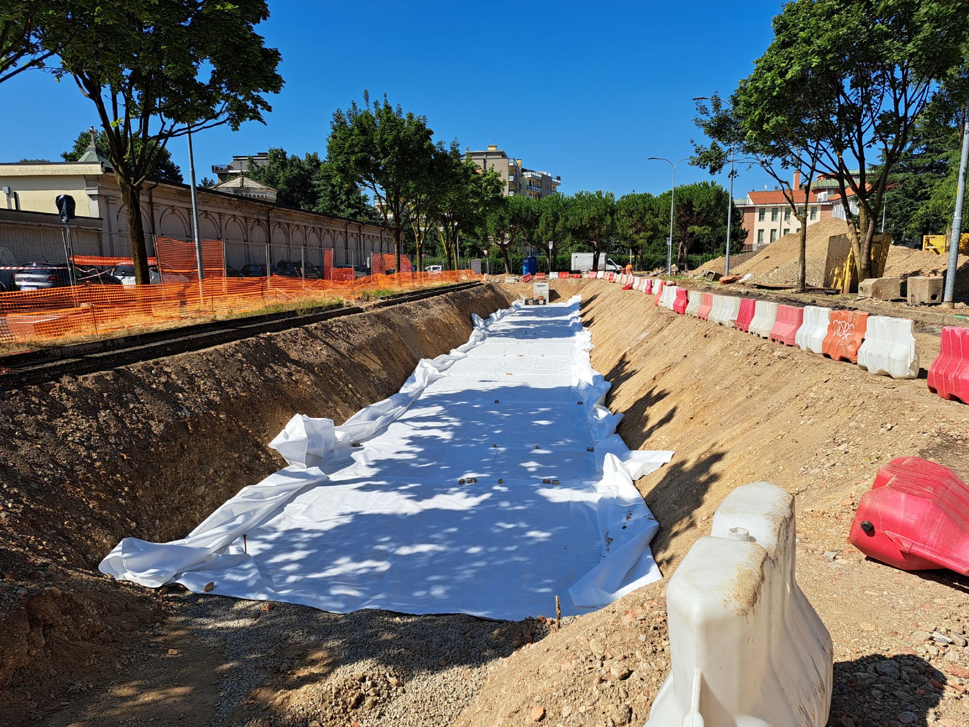 vasca per il drenaggio dell'acqua