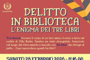 locandina Delitto in Biblioteca L 'Enigma dei tre libri