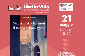 copertina del libro il Tempo dell'orologiaio e foro dell'autore Maurizio De Giovanni