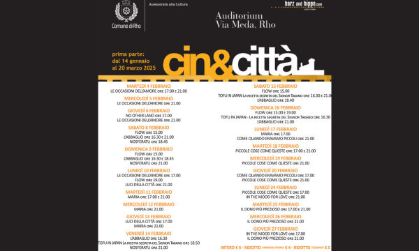 programmazione cinema per tutto il mese di febbraio