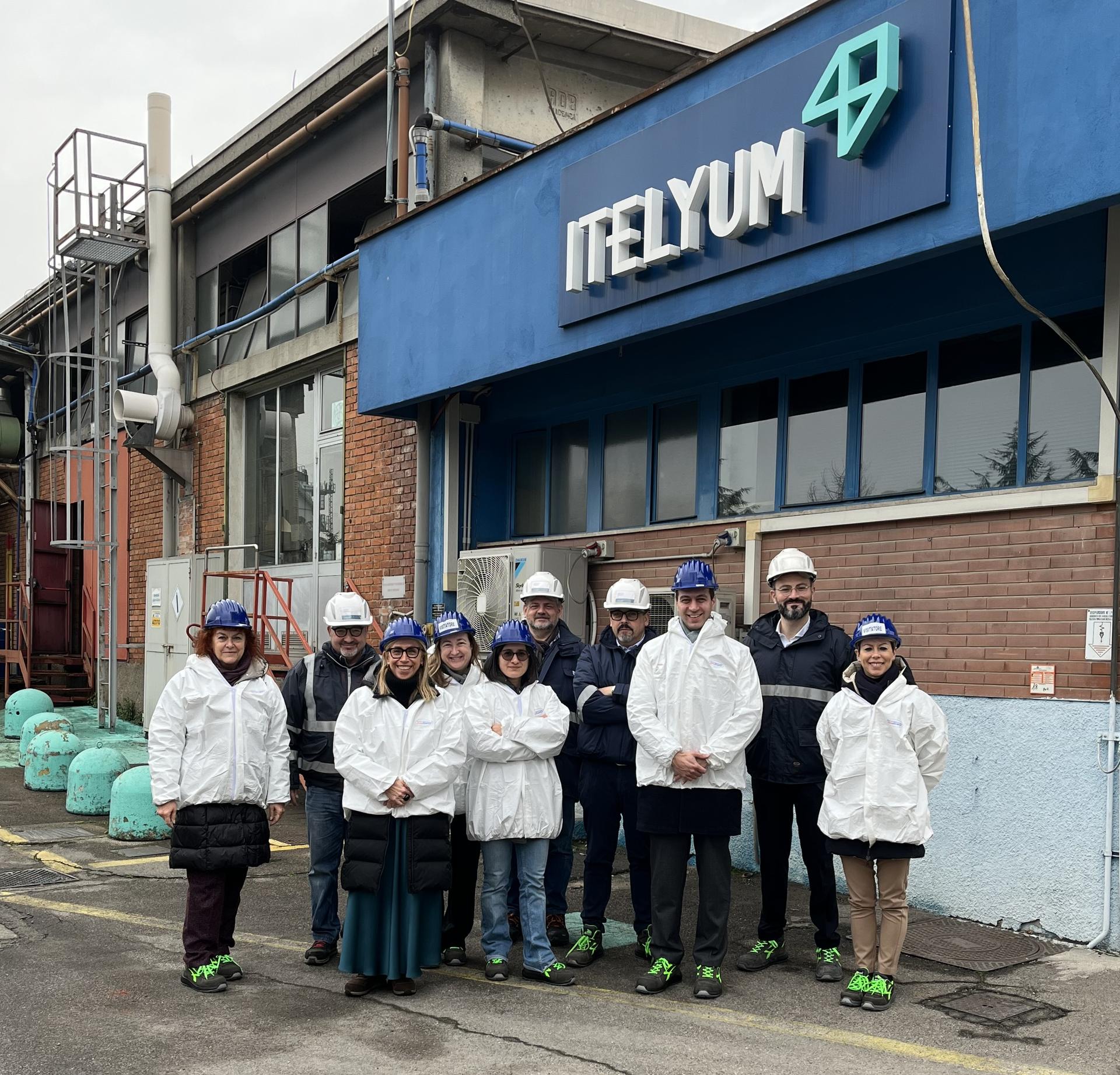 delegazione comunale in visita a Itelyum